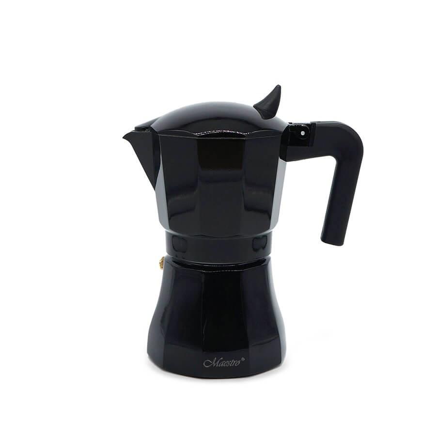 Maestro MR-1658-3 moka kande - 3 kopper, 0,15 l, sort aluminium