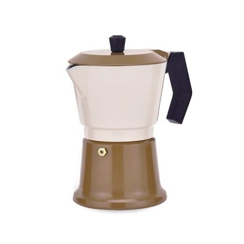 Maestro MR-1657-9 moka pot i aluminium - 9 kopper, beige/bronze