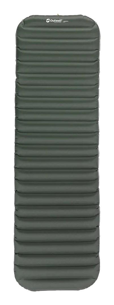 Outwell Single luftmadras - grøn, 195 × 60 × 11 cm