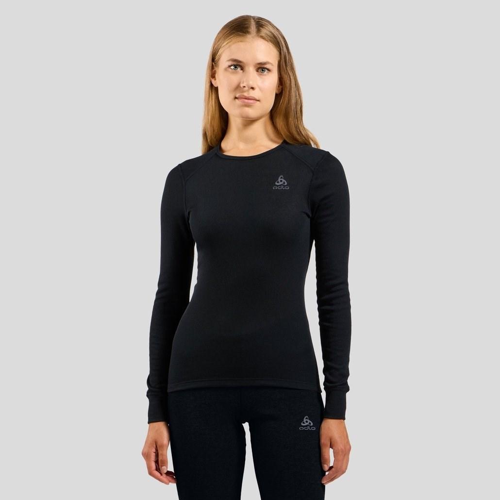 Odlo Performance base layer top dame - langærmet, sort (XS)