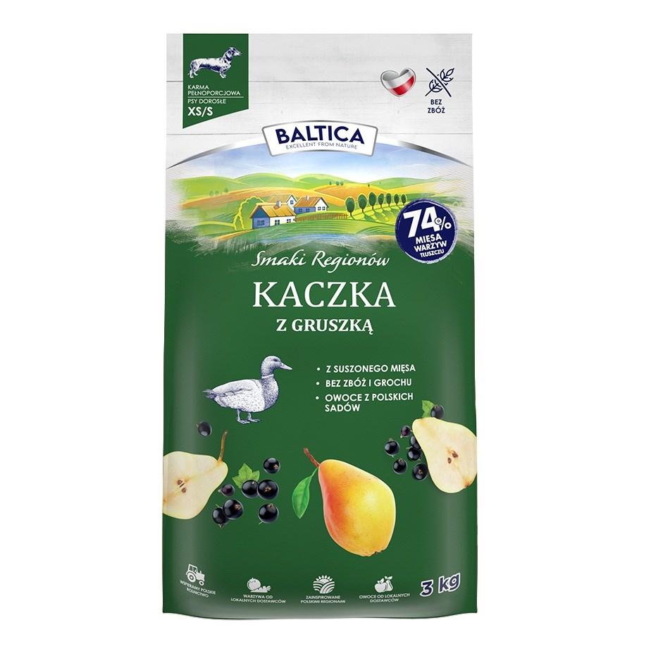 BALTICA Smaki Regionów – And med pære XS/S, tørfoder til hund – 3 kg