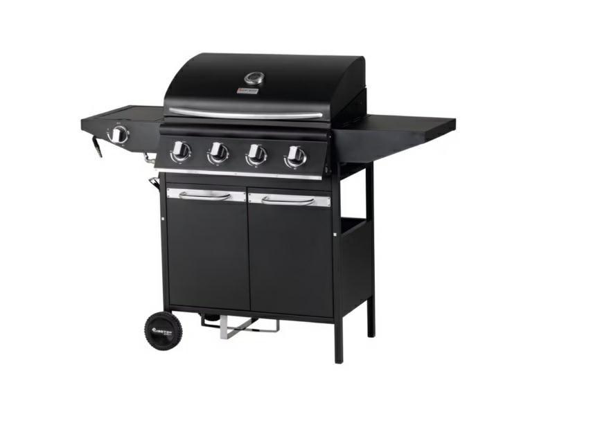 Master Grill gasgrill 4-brænder - MG674 med sideblus