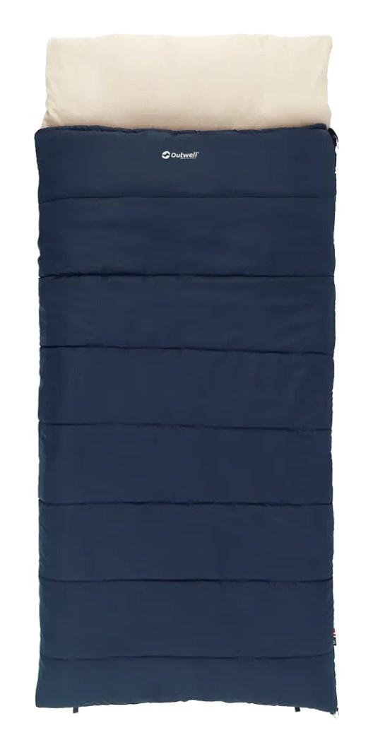 Outwell Contour Lux XL sovepose - rektangulær, polyester, blå billede
