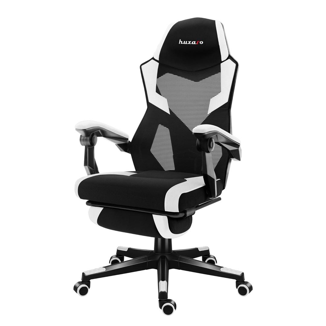 Huzaro Combat 3.1 White gamerstol - sort/hvid mesh