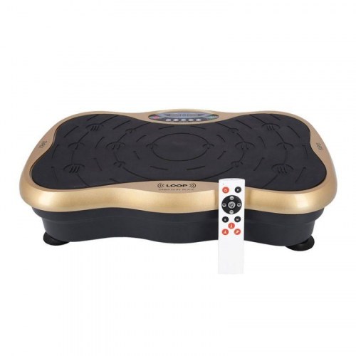 HMS SVP01 vibrationsplade – guld/sort træningsudstyr