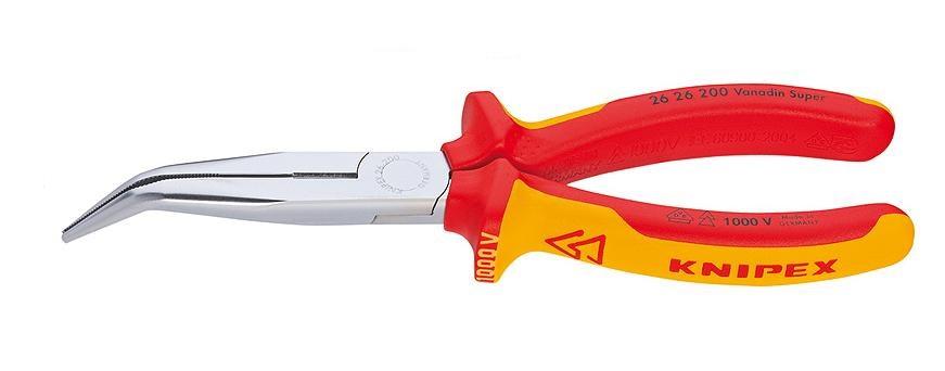 KNIPEX isolerede næsetænger 200 mm - vinklet, 1000 V