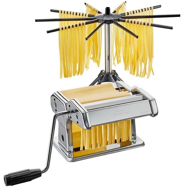 GEFU Pasta Perfetta G-00166 - manuel pastamaskine med tørrestativ