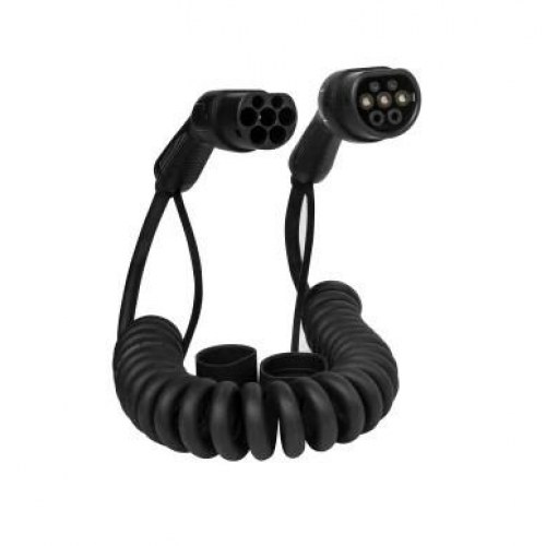 DEFENZO Spiro ladekabel Type 2 – 11 kW, 10 m, spiral