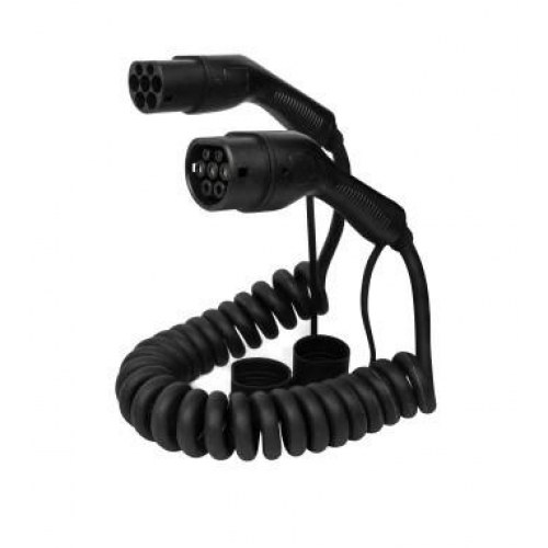 DEFENZO Spiro ladekabel Type 2 – 11 kW, 10 m, spiral