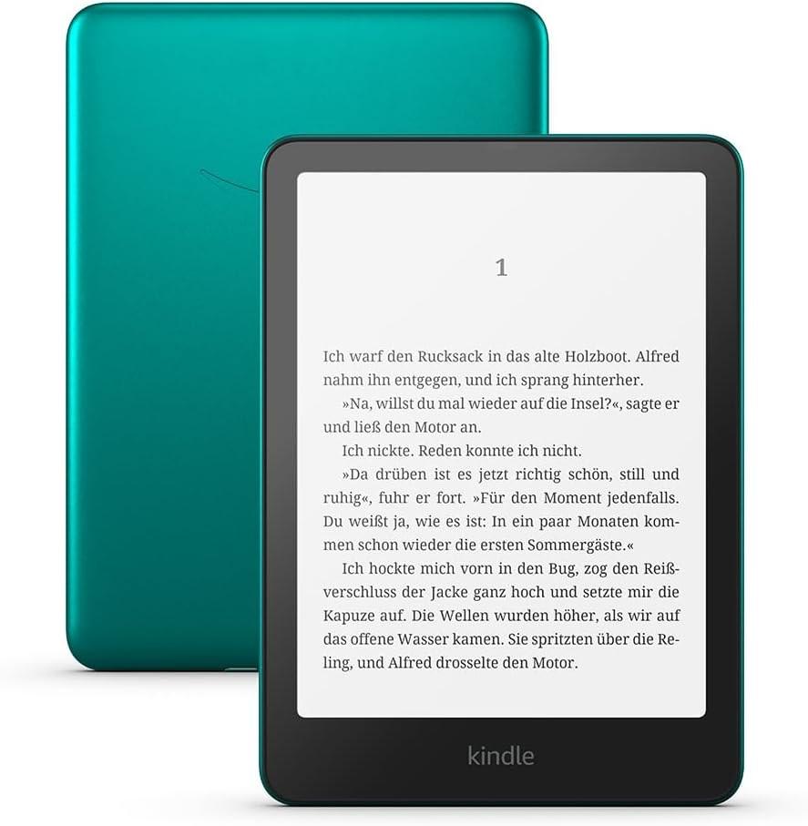 Amazon Kindle Paperwhite Signature Edition 7" e-bogslæser - 32 GB, Wi‑Fi, grøn metallic billede