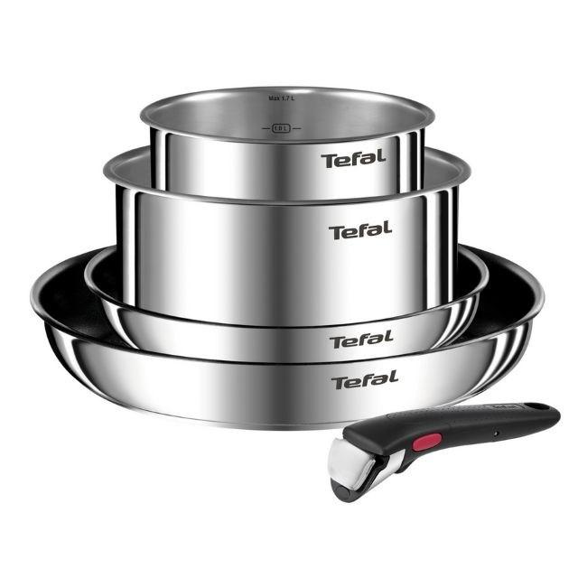 Tefal Ingenio Emotion L897S574 - 5-delt grydesæt i rustfrit stål med aftageligt håndtag billede