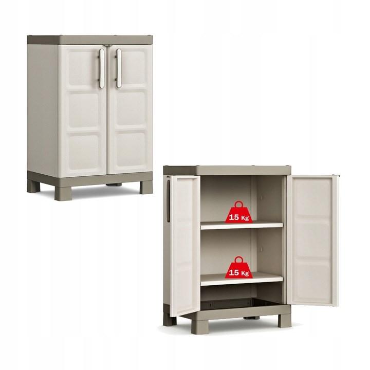 Keter Excellence lav skab - 65 × 45 × 97 cm, 2 hylder