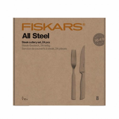 Fiskars All Steel steakbestik - 24 dele