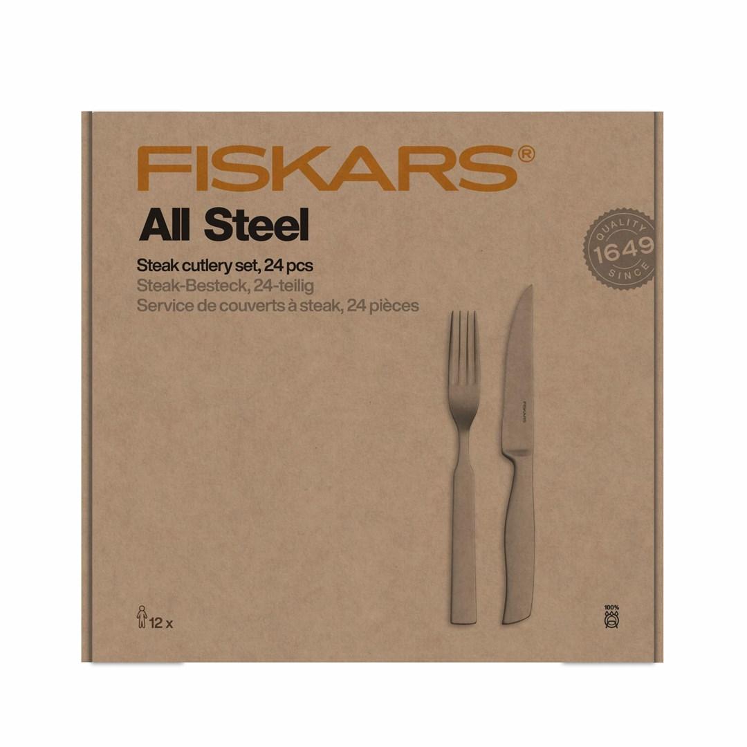 Fiskars All Steel steakbestik - 24 dele