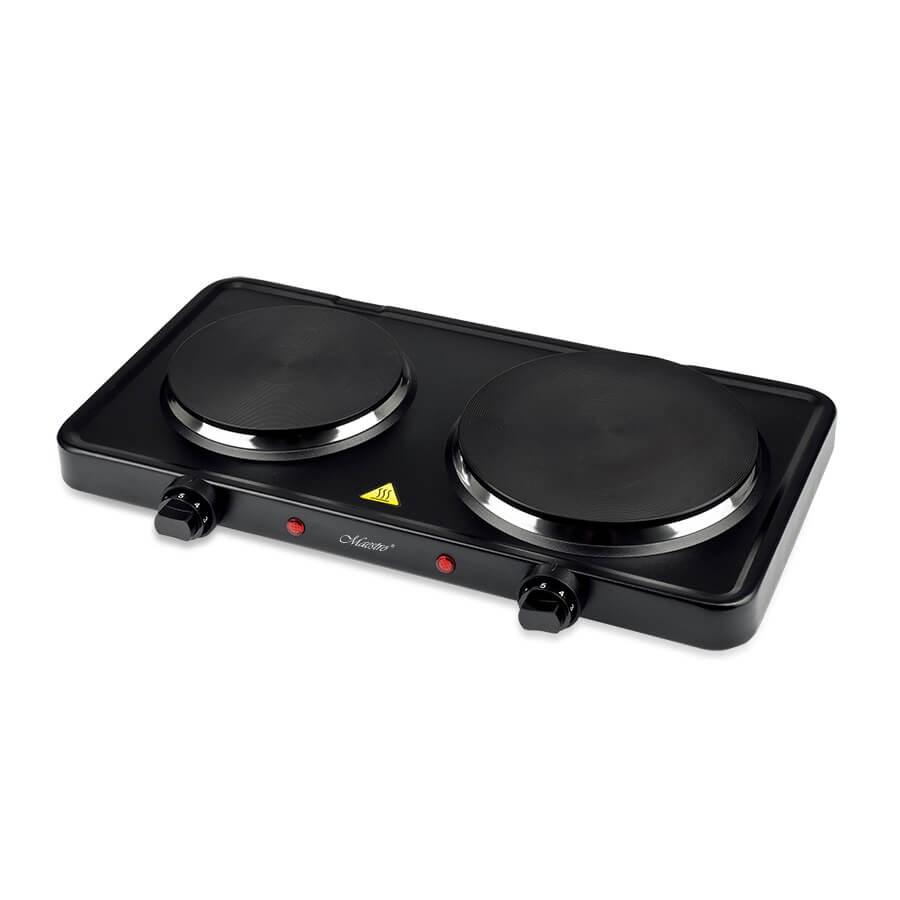Maestro MR-772-2 dobbelt kogeplade 2.500 W - sort