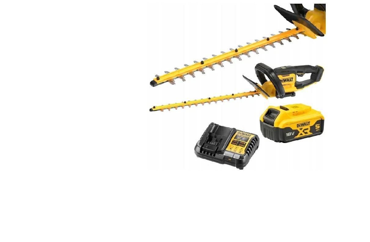 DeWALT DCMHT564P1 hækkeklipper 18V XR - 55 cm klinge, 25 mm - 1x5,0 Ah + lader