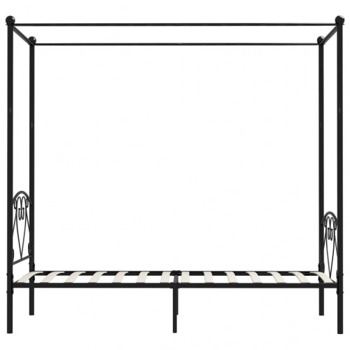 Himmelseng sengeramme 100 x 200 cm - metal, sort