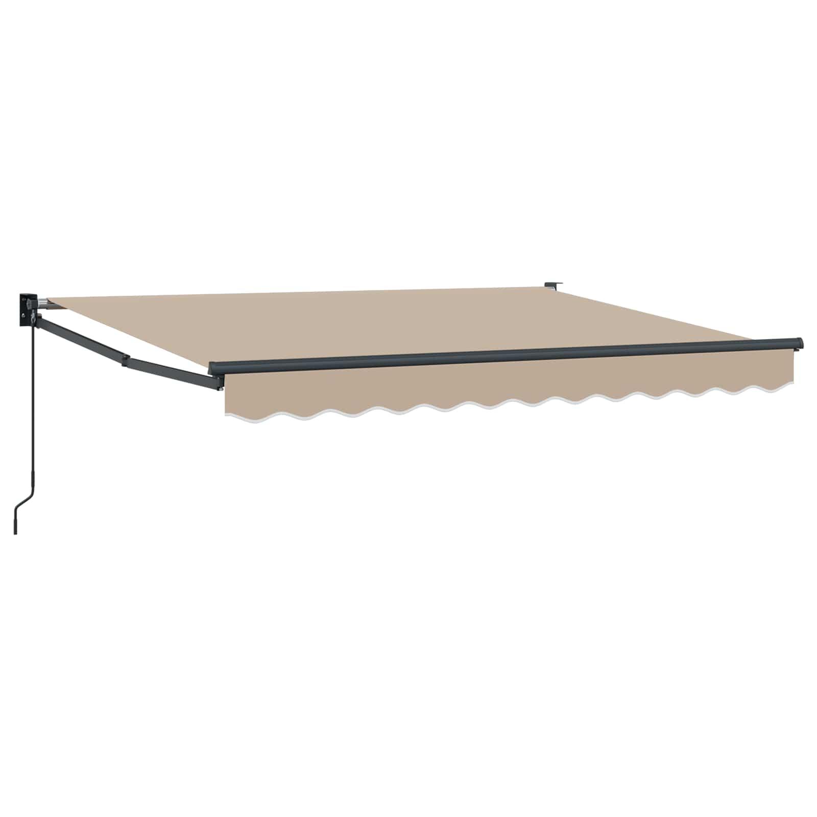 Manuel Udtrækkelig Markise Beige 3,5 x 2 m