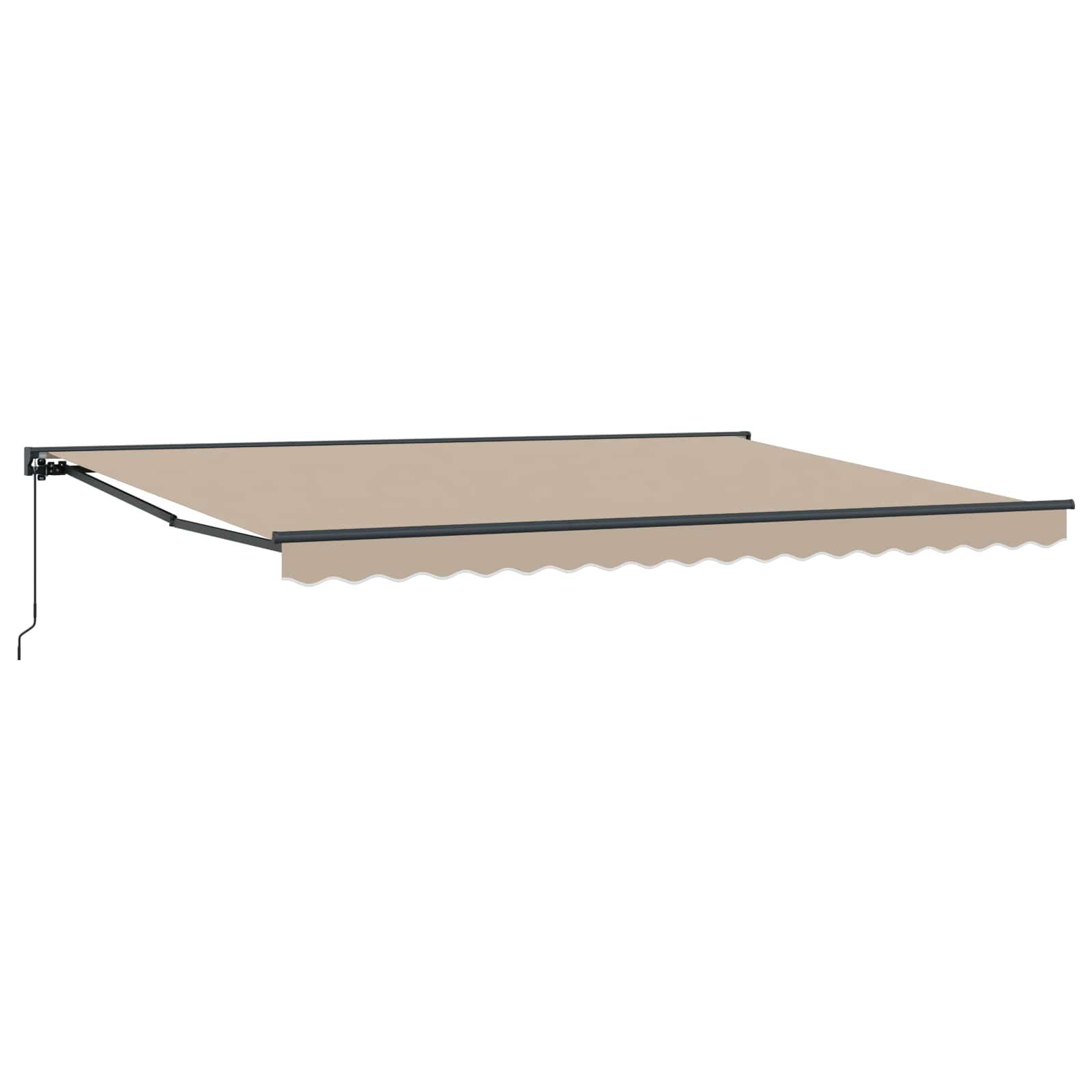 Manuel Udtrækkelig Markise Beige 4 × 3,5 m