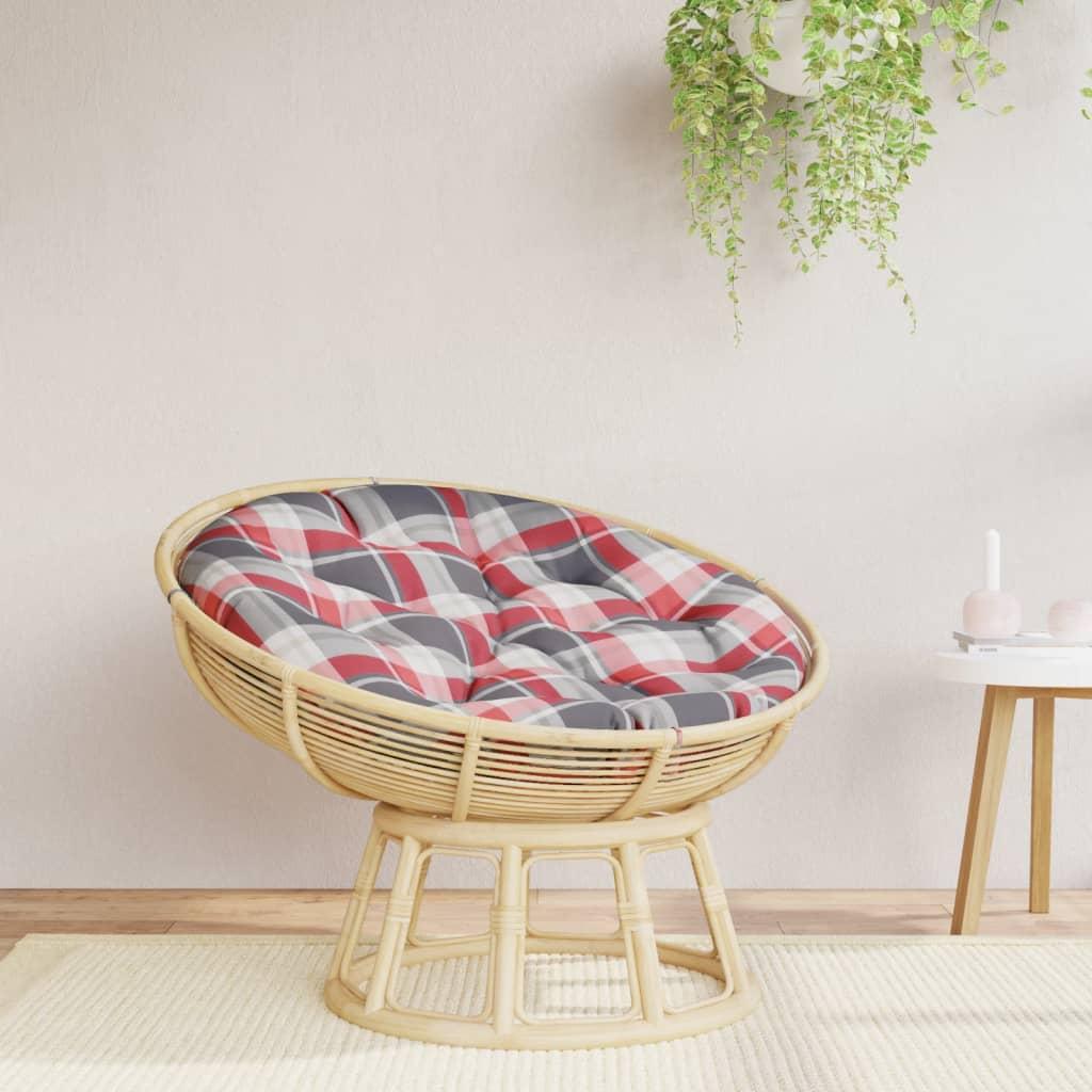 Rund hynde Ø100x11 cm oxfordstof ternet rød