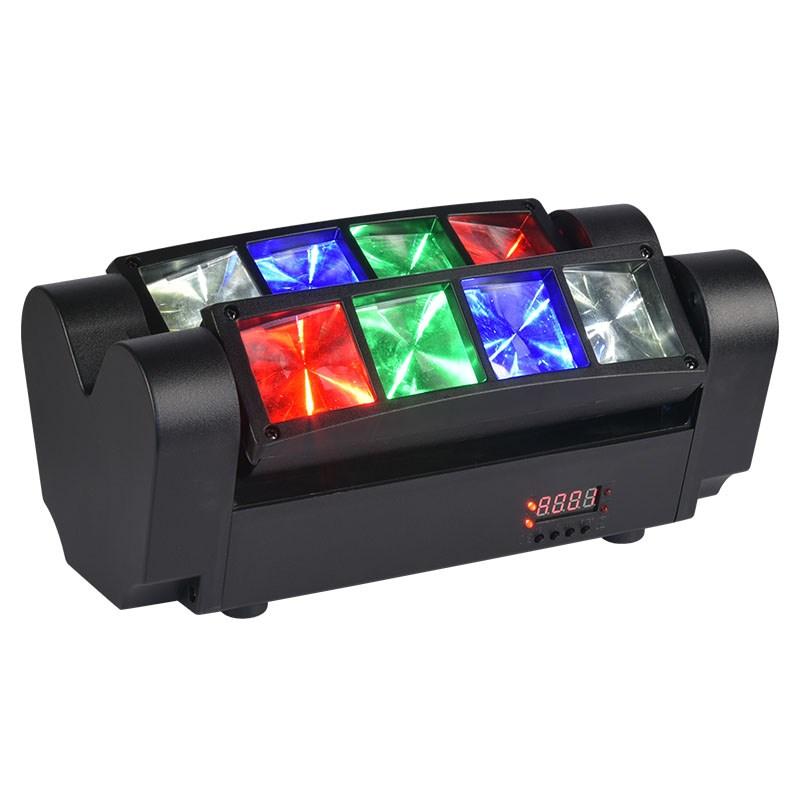Light4Me Spider MKII Turbo – 8x3 W RGBW LED partyeffekt med strobe
