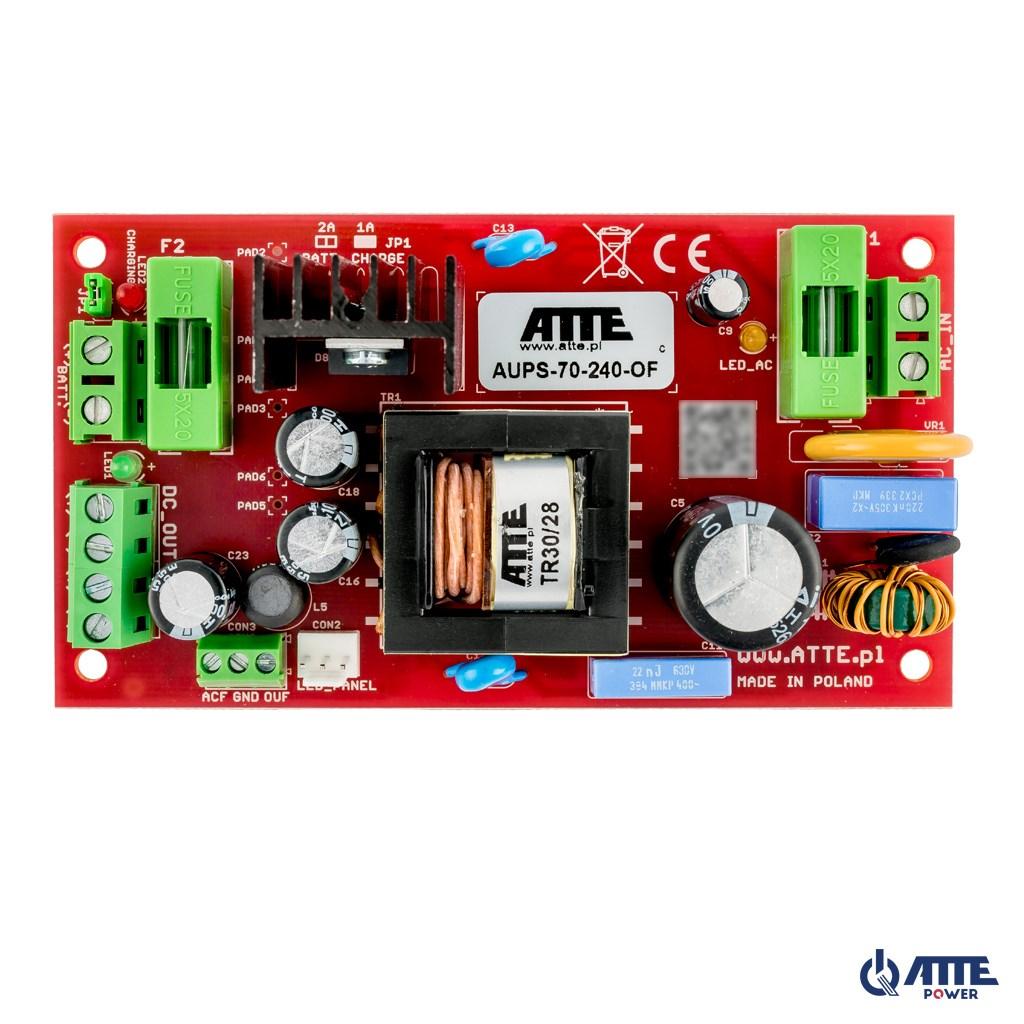 ATTE AUPS-70-240-OF strømforsyning 24 V 3 A 72 W - SMPS