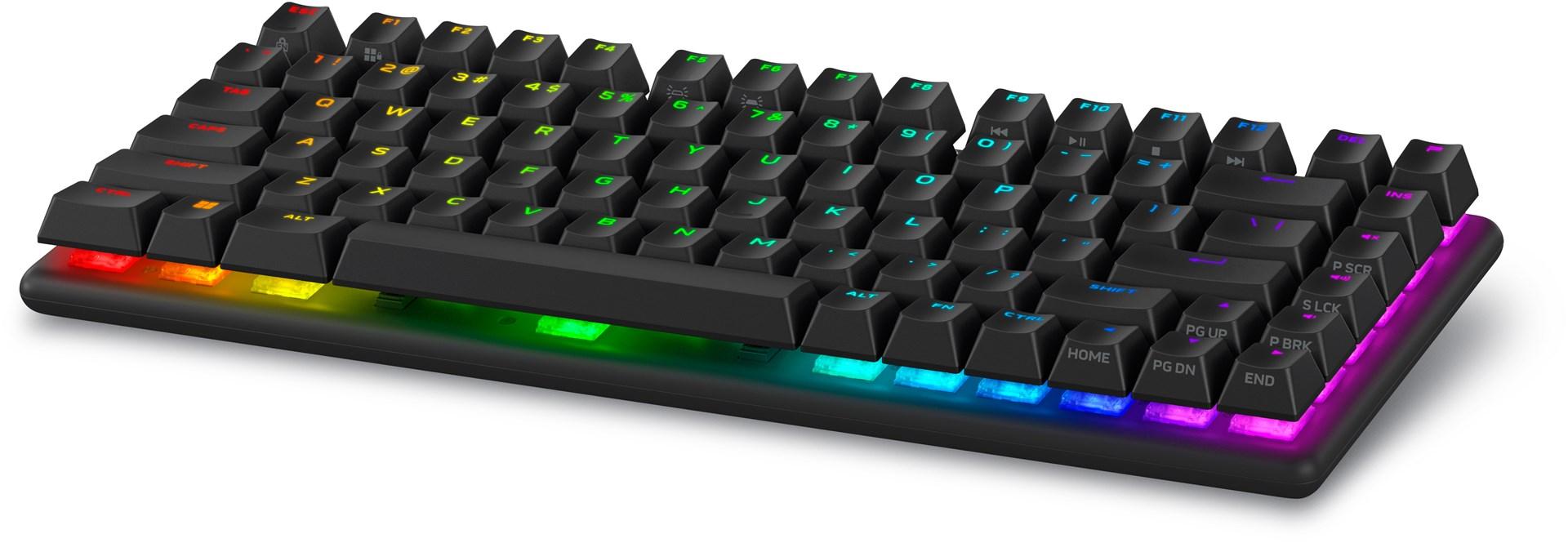 Dell Alienware Pro Wireless Gaming Keyboard - keyboard - QWERTY - US - Dark Side of the Moon - Gaming Tastatur - Amerikansk engelsk - Sort
