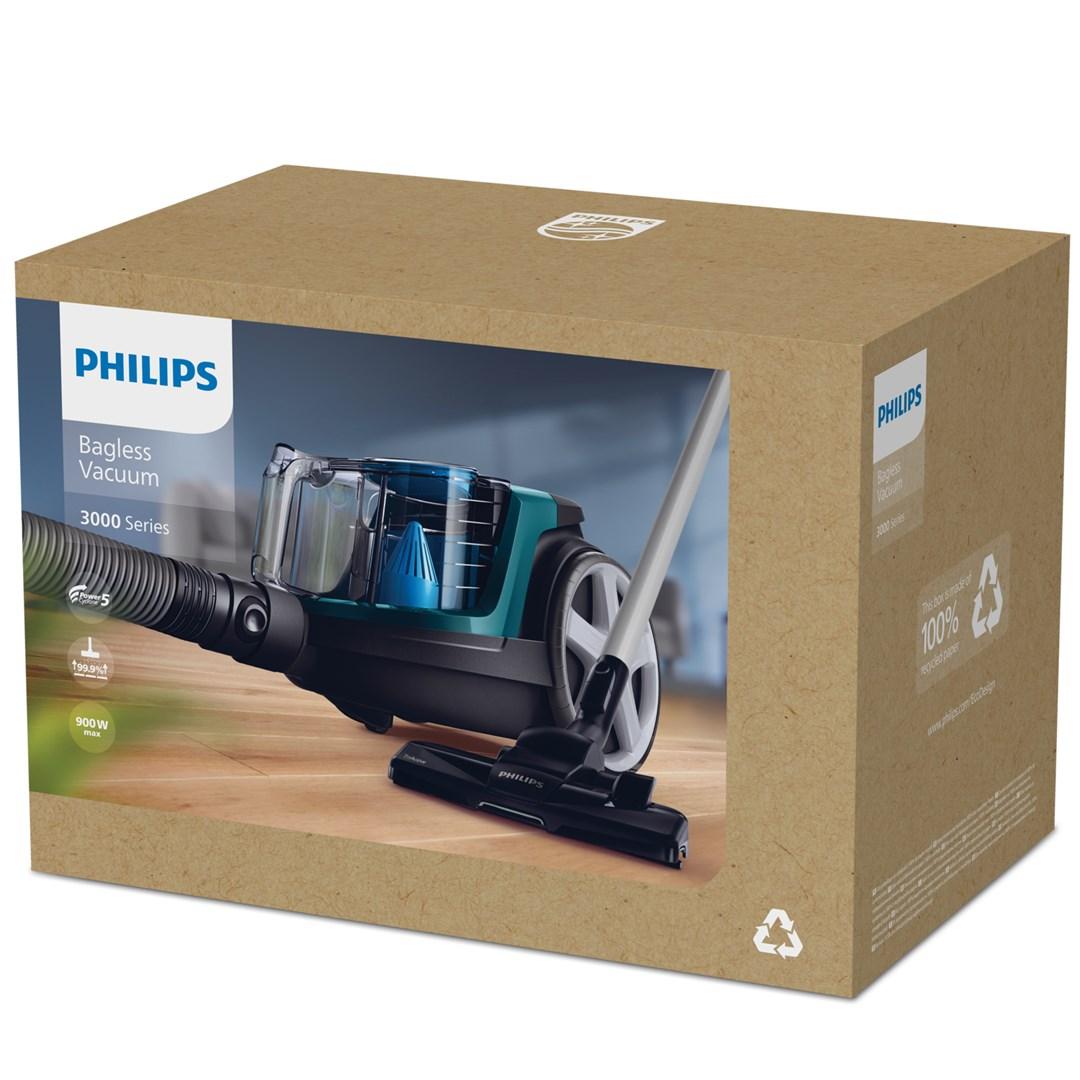 Philips PowerPro Compact FC9334 - Støvsuger - beholder - uden pose - opalgrøn