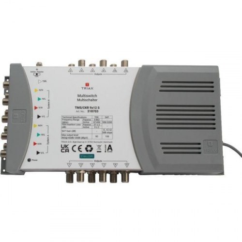 TRIAX TMS/CKR 9x12 S multiswitch - 5 indgange, 12 udgange