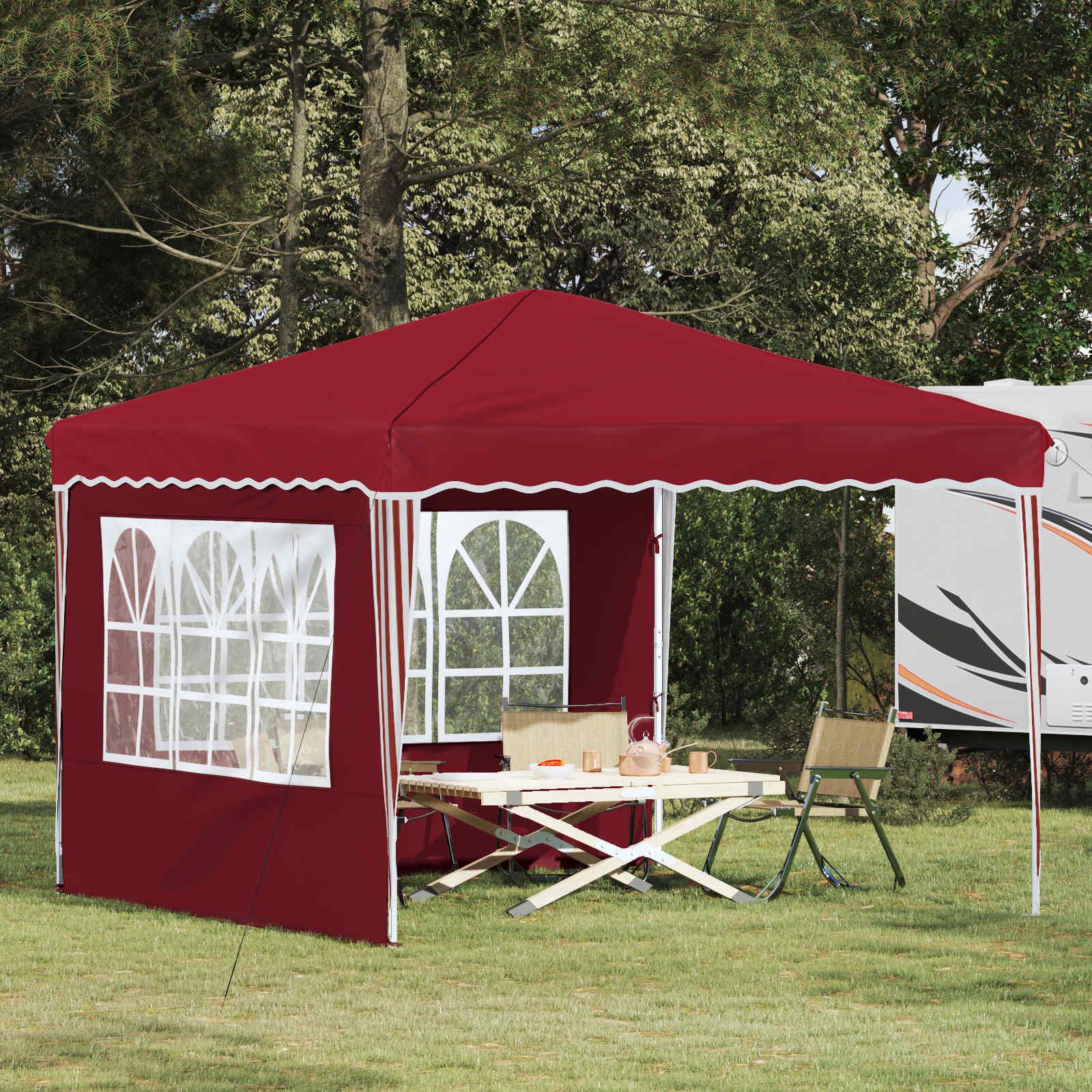 Pop-up Festtelt Bordeaux 288 x 288 x 245 cm Oxford stof