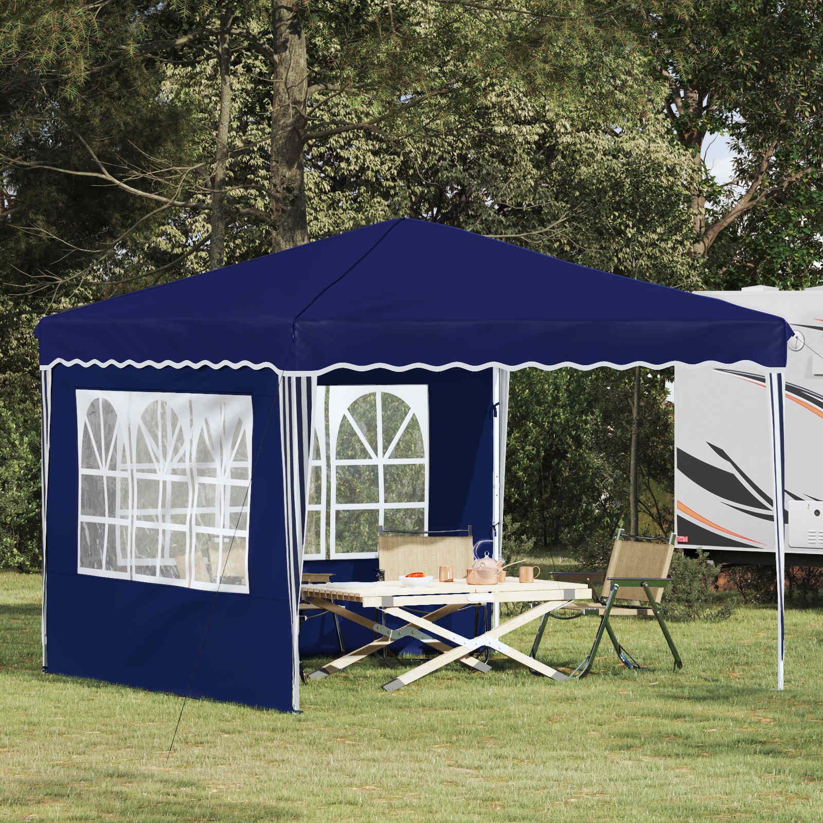 Pop-up Festtelt Blå 288 x 288 x 245 cm Oxford stof
