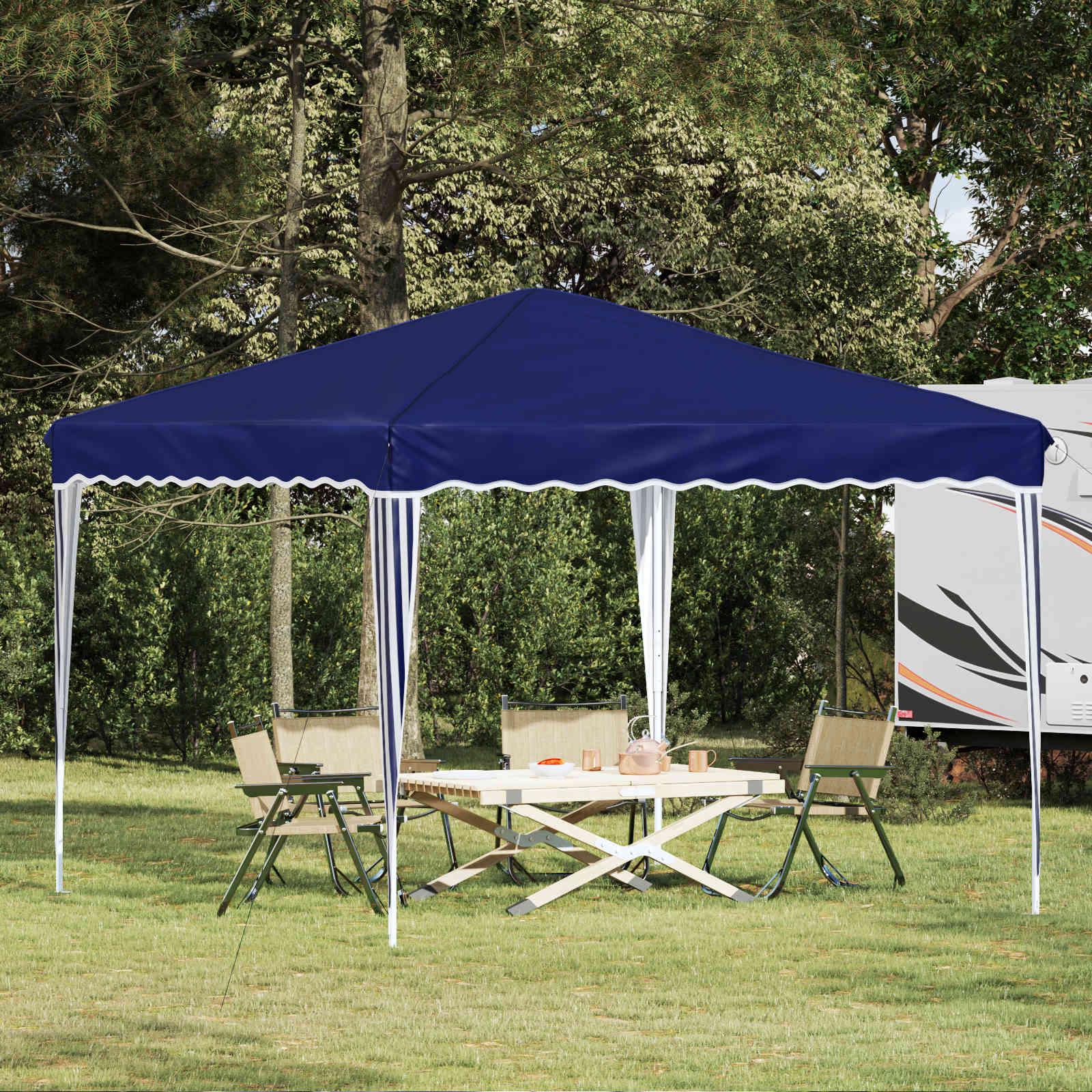 Pop-up Festtelt Blå 288 x 288 x 245 cm Oxford stof