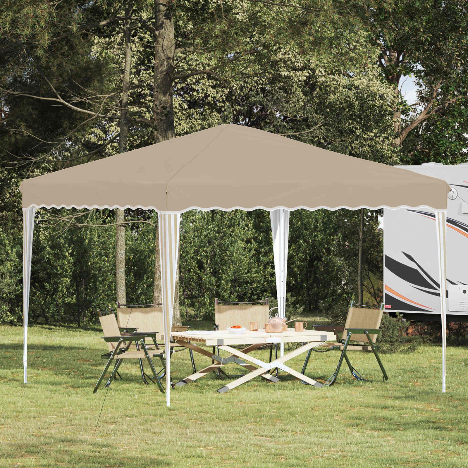 Pop-up Festtelt Creme 288 x 288 x 245 cm Oxford stof