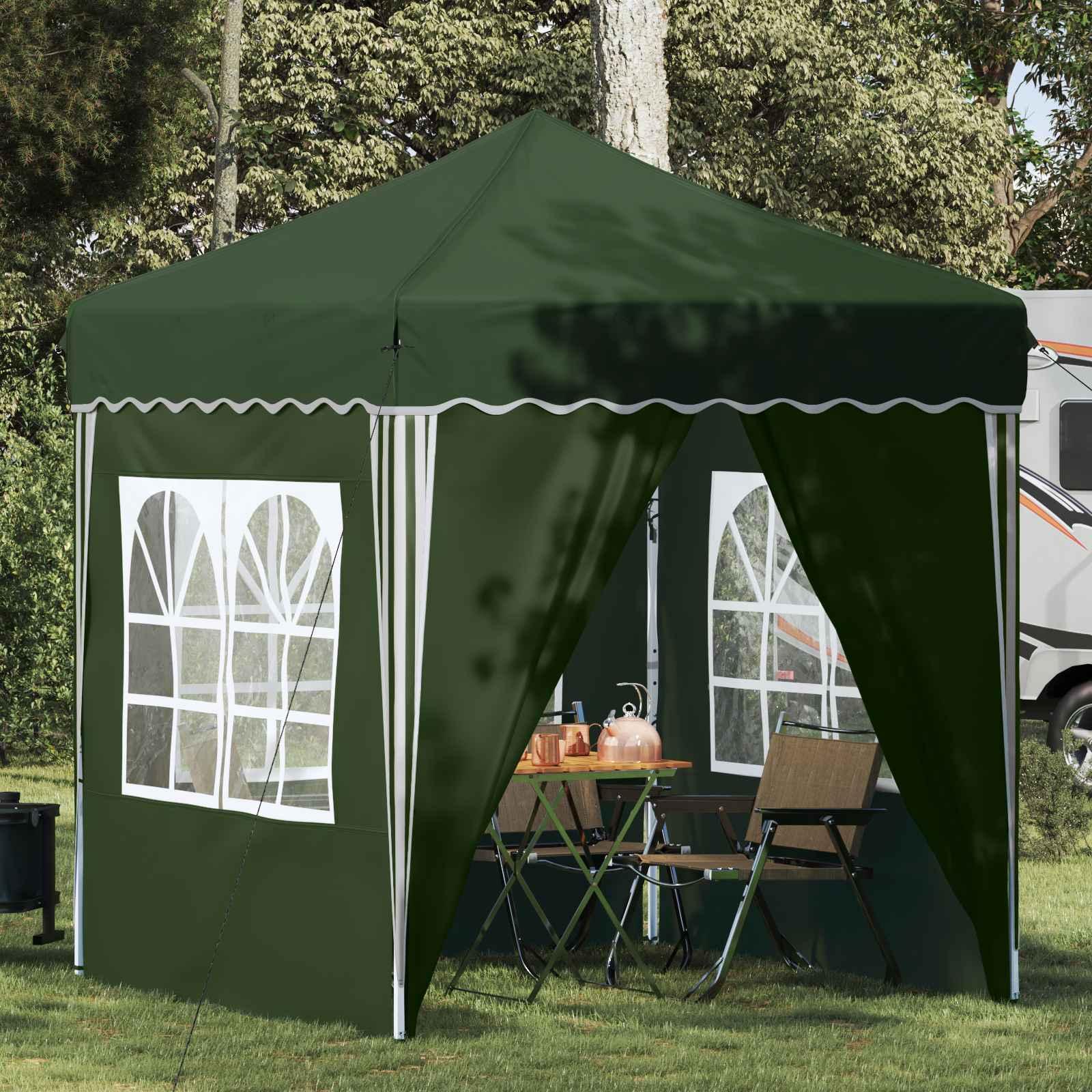 Pop-up Festtelt Grøn 195 x 195 x 245 cm Oxford stof