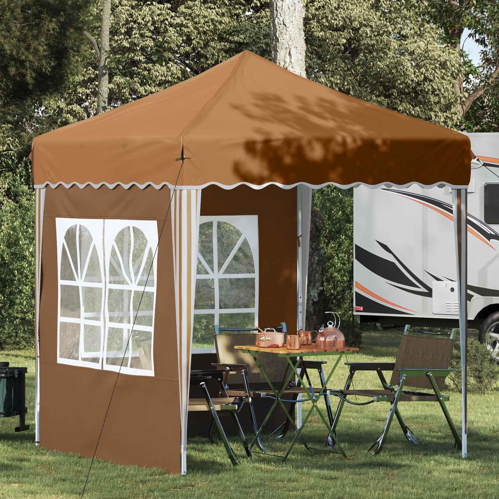 Pop-up Festtelt Beige 195 x 195 x 245 cm Oxford stof