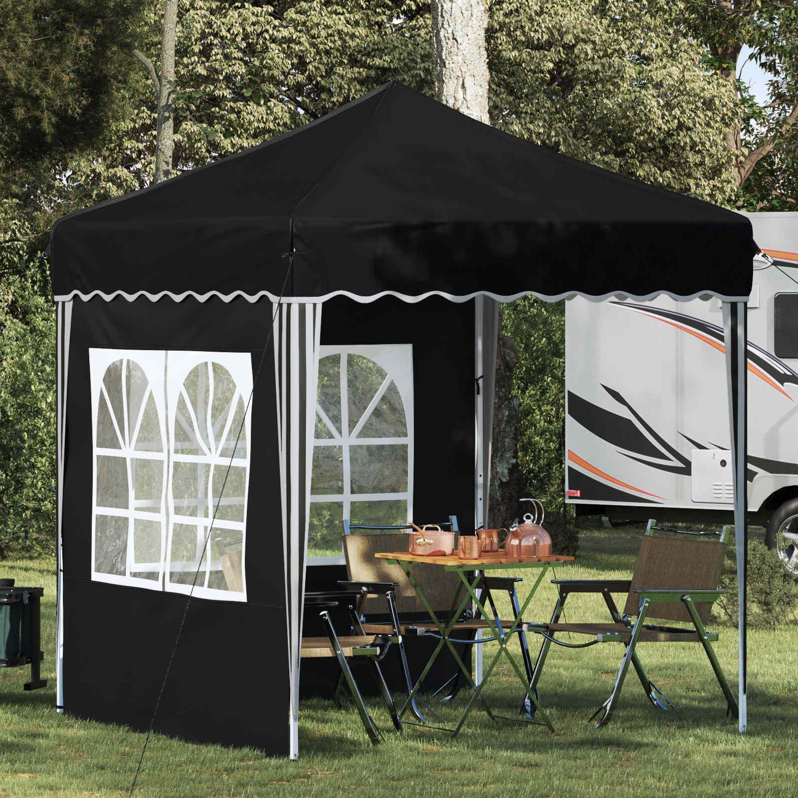 Pop-up Festtelt Antracit 195 x 195 x 245 cm Oxford stof