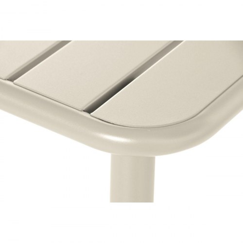 Spisebordsæt til have - 4 stole, flødefarvet, 140 × 70 × 75 cm