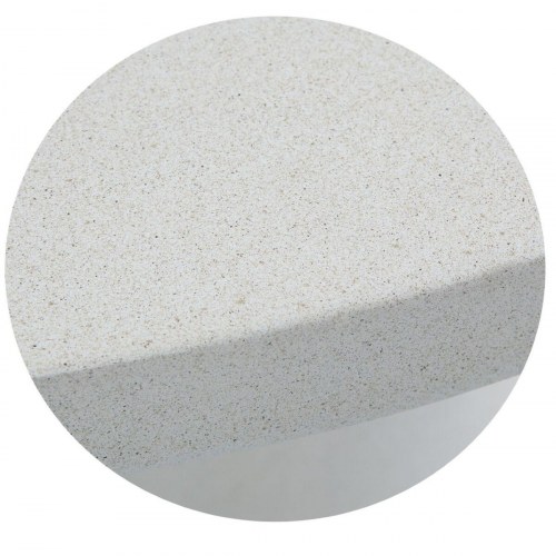 Spisebord - beige rundt havebord 116 × 116 × 75 cm