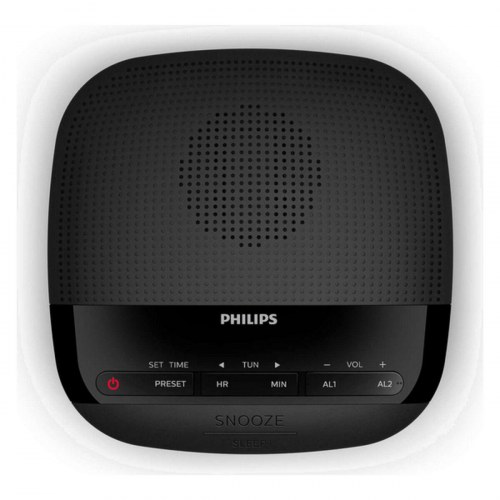 Philips TAR3205/12 clockradio - sort vækkeur med FM-radio