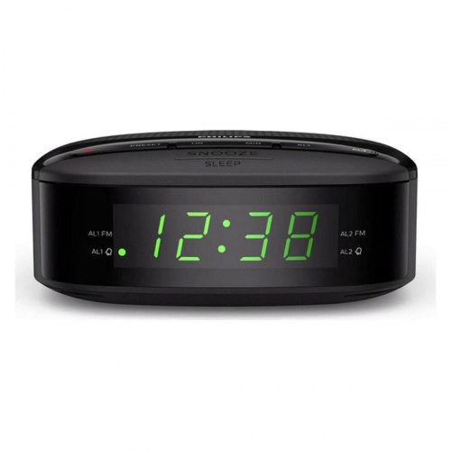 Philips TAR3205/12 clockradio - sort vækkeur med FM-radio