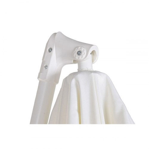 Parasol - hvid 250 x 250 cm med LED