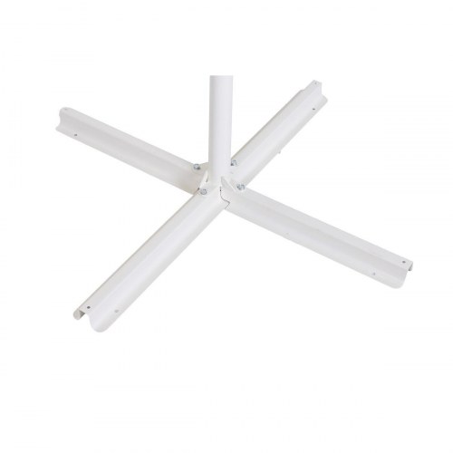 Parasol - hvid 250 x 250 cm med LED