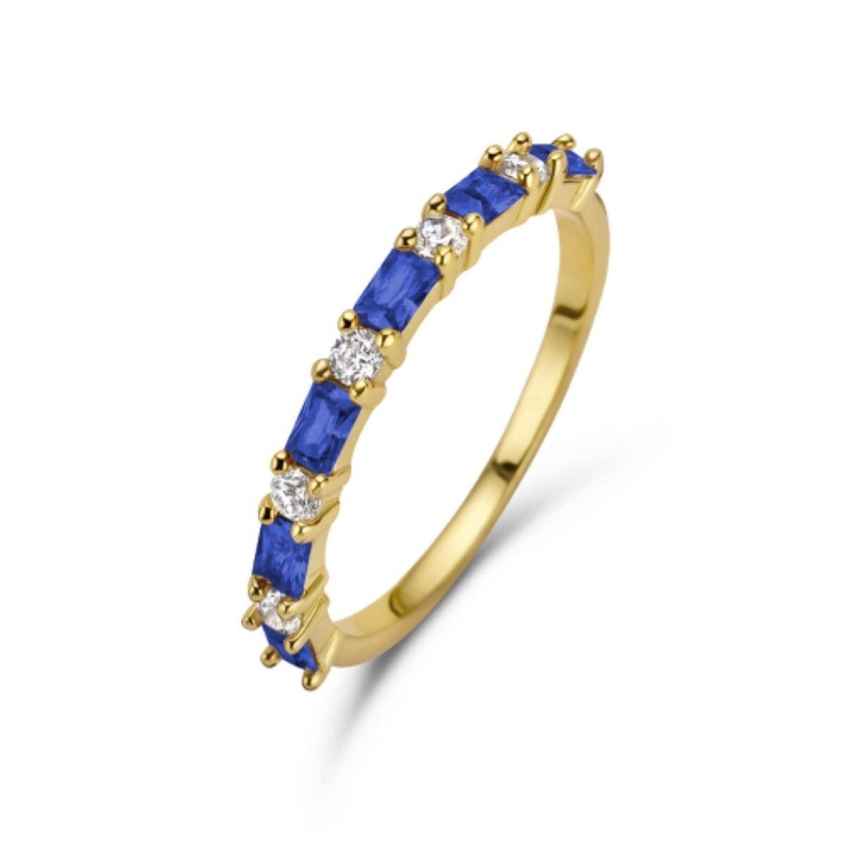 New Bling ring til kvinder 9NB-0963-52 - blå/gylden, str. 12