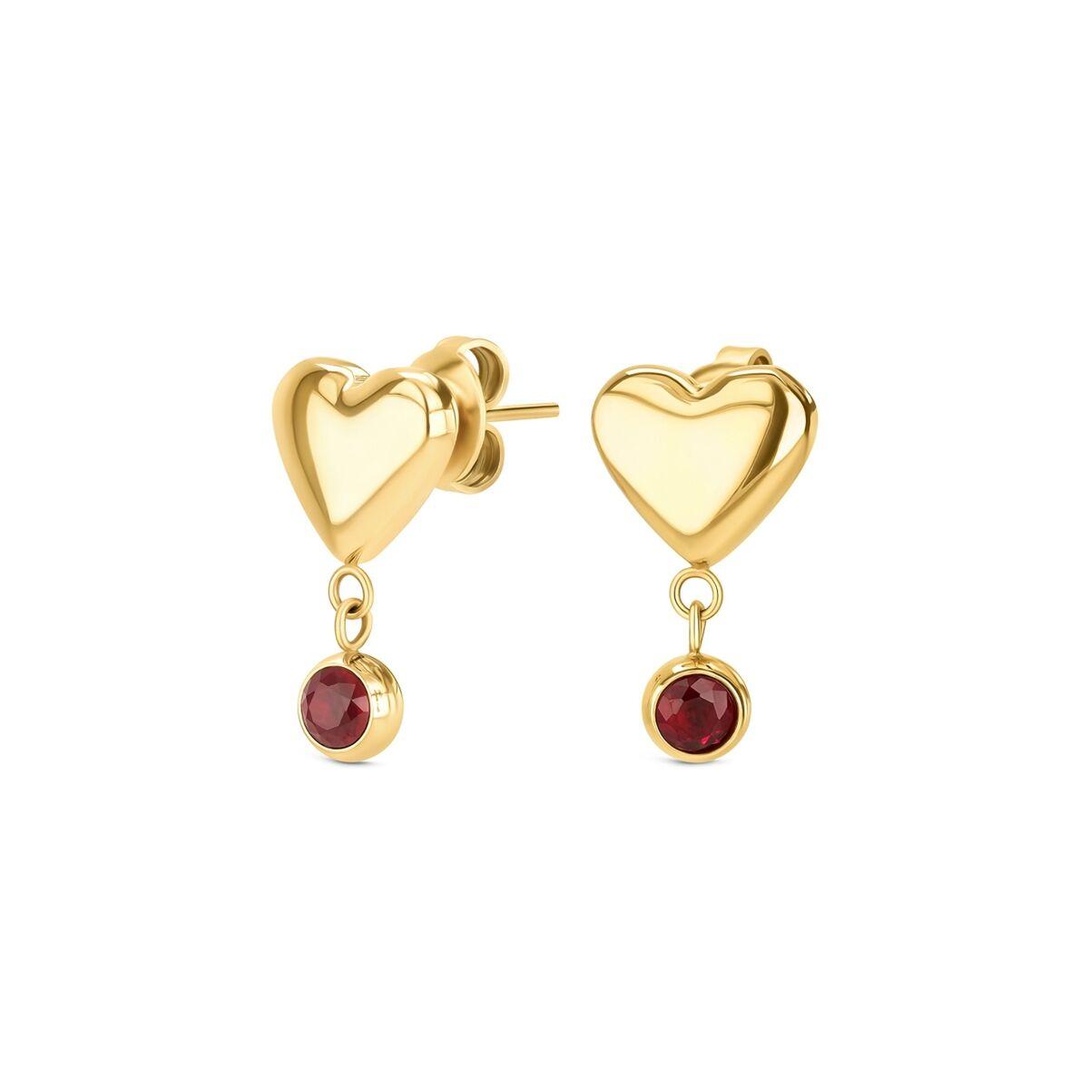 One Jewels OJRDE01G øreringe til kvinder - gylden hjerte design