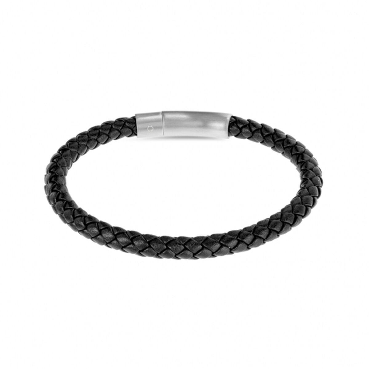 One Jewels OAMB3208LP armbånd til mænd - sort flettet