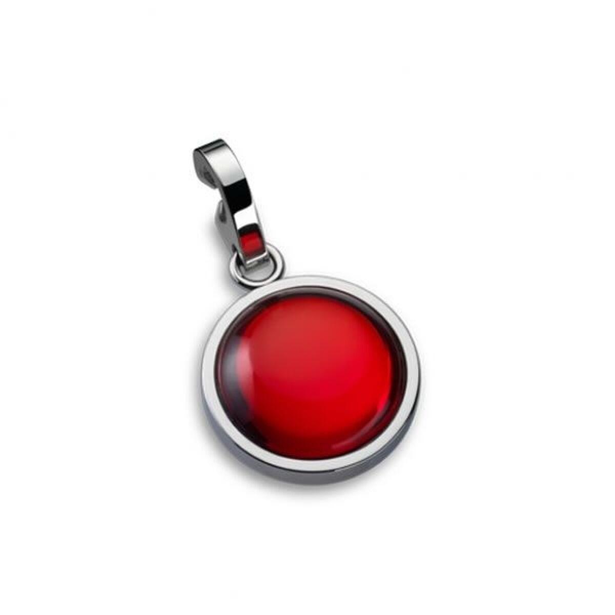 One Jewels OJEBC007 vedhæng - rød perle, sølvfarvet