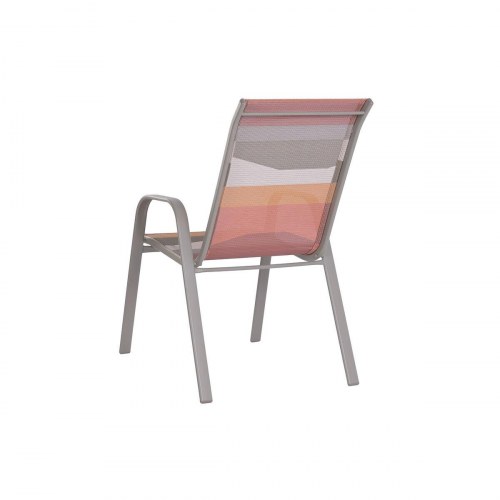 Café-sæt med 2 stole - grøn/multifarvet, rundt havebord 60 × 60 × 70 cm