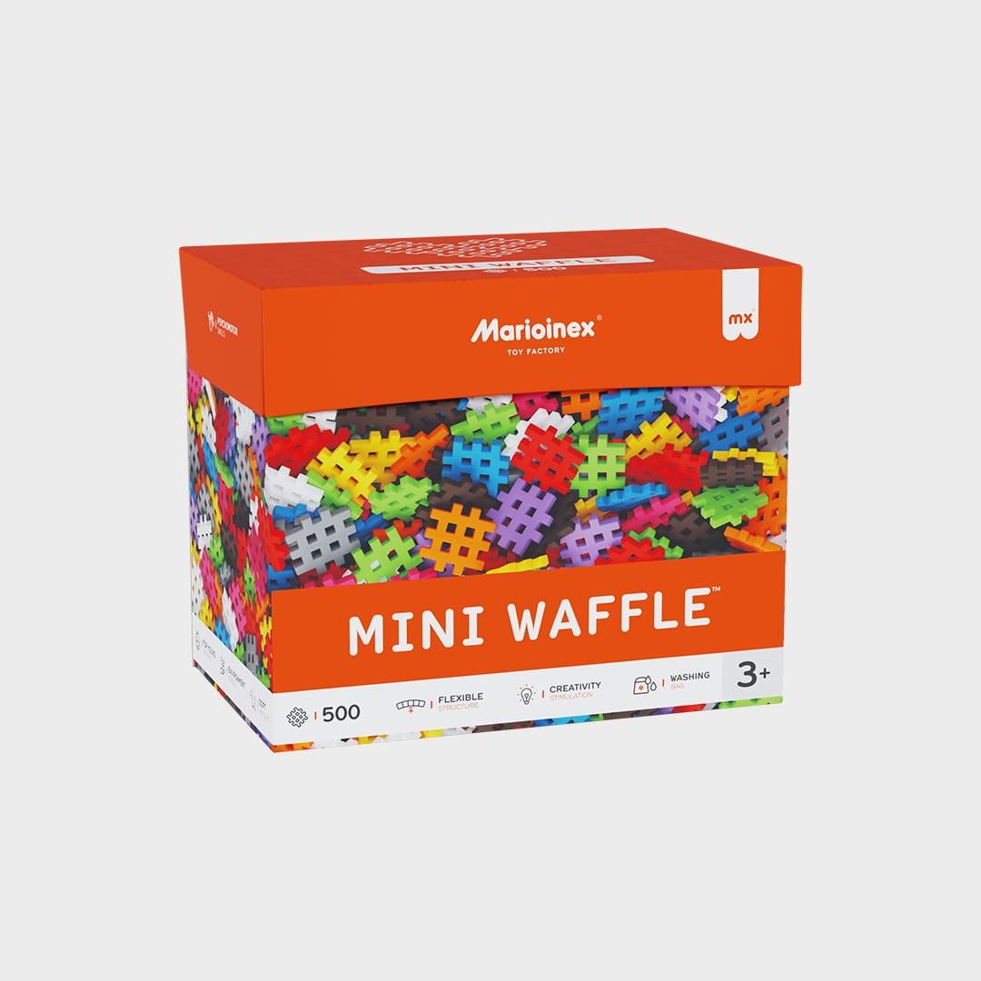 Marioinex Mini Waffle byggesæt – 500 dele, pastel farver