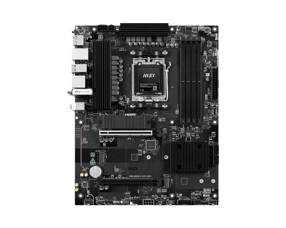 MSI PRO B850-S EVO WIFI - ATX bundkort til AM5 (AMD B850) billede