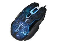 LogiLink gamingmus - optisk, 6 knapper, kablet USB - sort billede